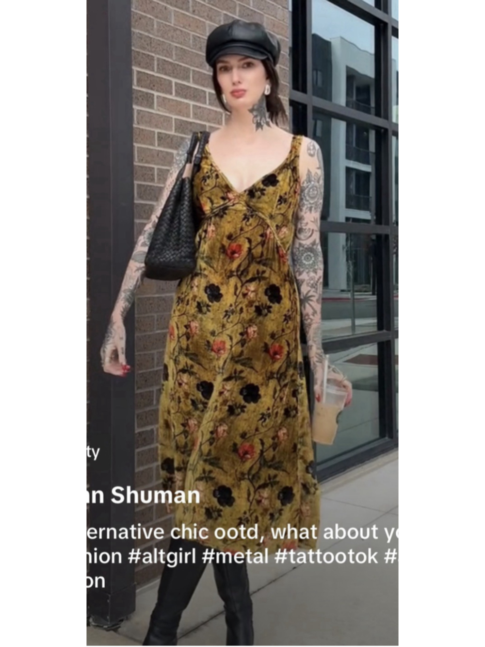 R13 Grunge Floral Print Burnt Velvet V Neck Midi Dress M Edgy Alternative Goth - Picture 5 of 11